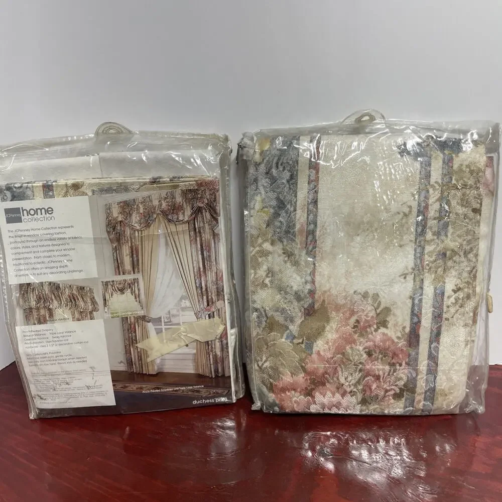 VTG JC Penney Home Collection Cascade Valance Duchess Print 84